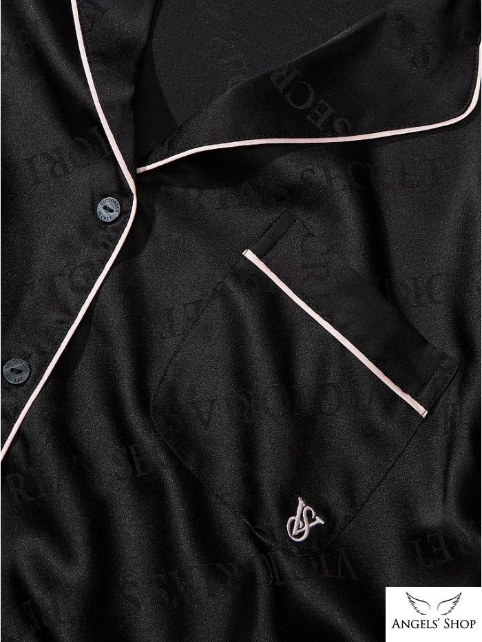 Сатинова піжама Satin Long Pajama Set Victoria's Secret