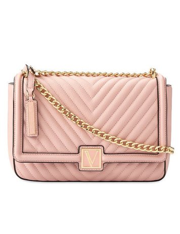 Бежевая сумка Victoria’s Secret The Victoria Medium Shoulder Bag