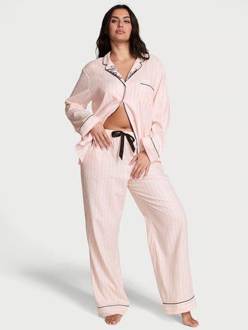 Піжама Victoria's secret Flannel Long Pajama Set