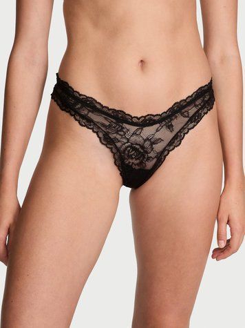 Трусики-стринги Rose Lace High-Leg Thong Panty