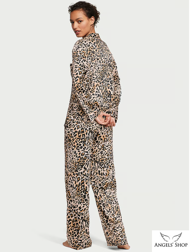 Сатинова піжама Victoria's Secret Satin Long PJ Set, L
