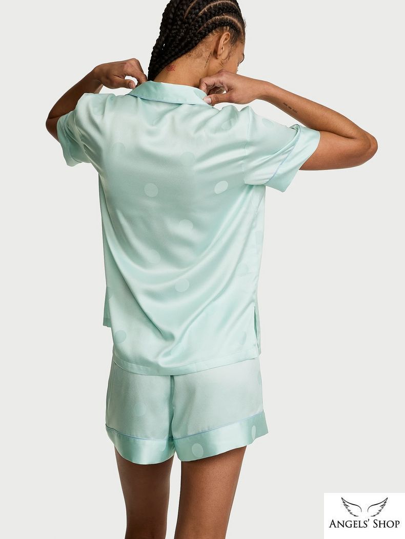 Сатинова піжама Signature Satin Short Pajama Set Victoria's Secret