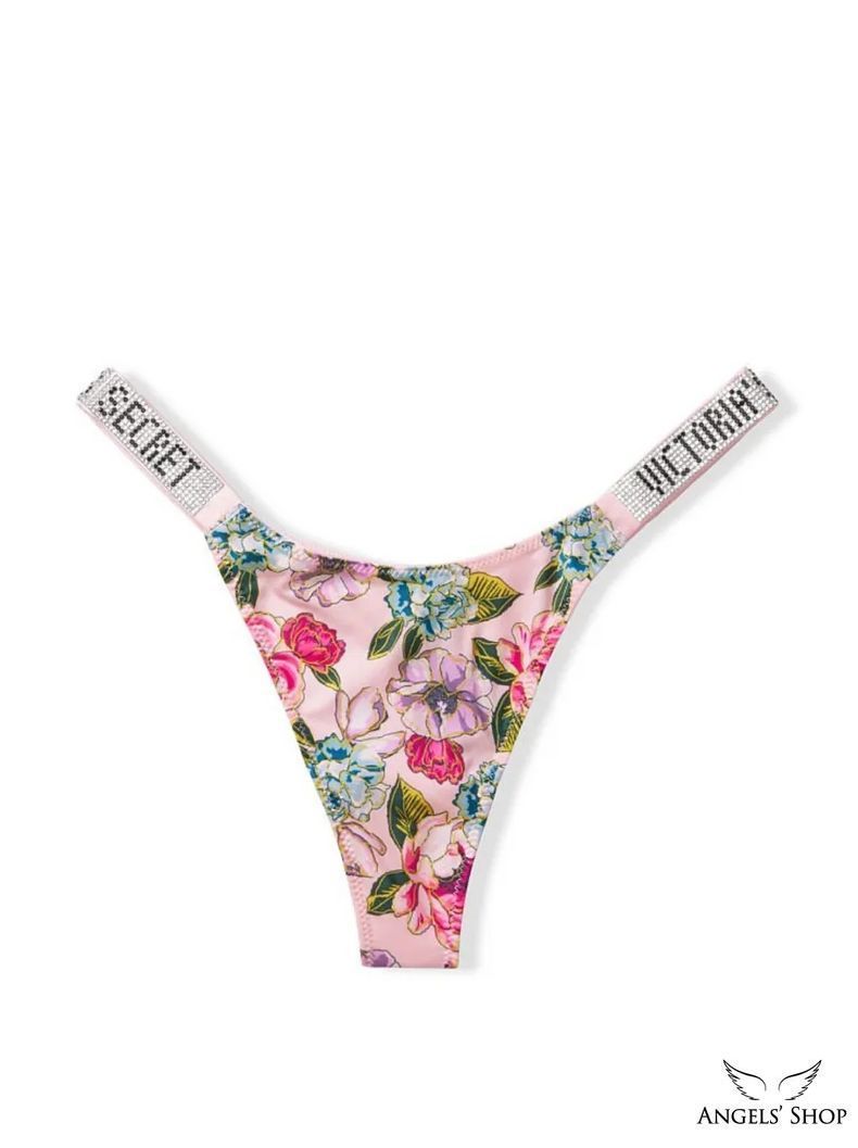 Трусики со стразами Victoria&rsquo;s Secret Very Sexy Bombshell Shine Strap Thong Panty, XS