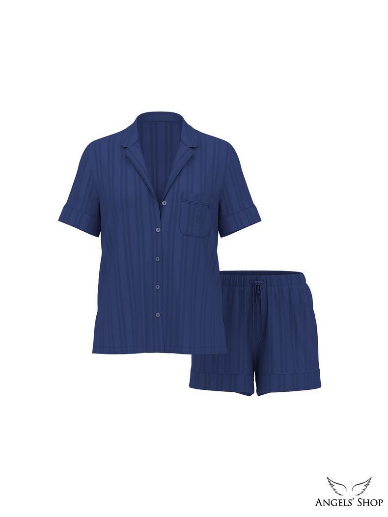 Сатинова піжама Signature Satin Short Pajama Set Victoria's Secret