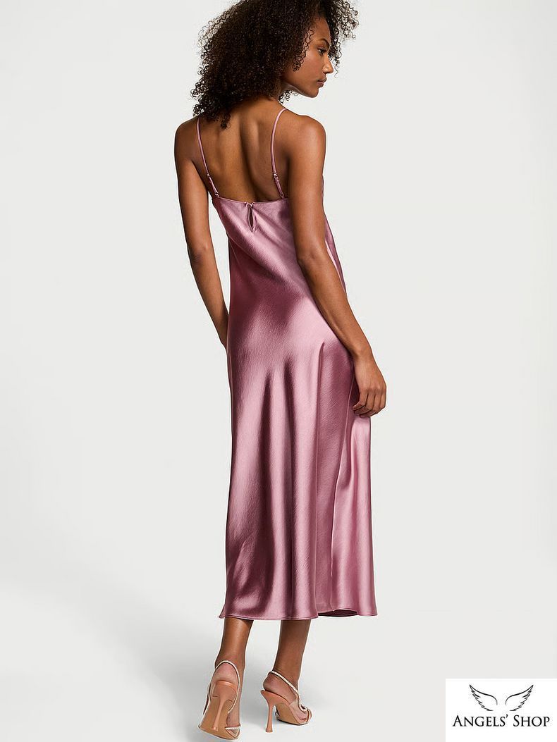 Сатиновый пеньюар Victoria's Secret Satin Long Slip