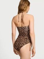Купальник леопард Essential Strapless Ruched One-Piece Swimsuit, S