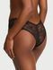 Чорно-рожеві трусики-чіки Rose Lace Overlay Cheeky Panty чорний