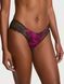 Чорно-рожеві трусики-чіки Rose Lace Overlay Cheeky Panty чорний