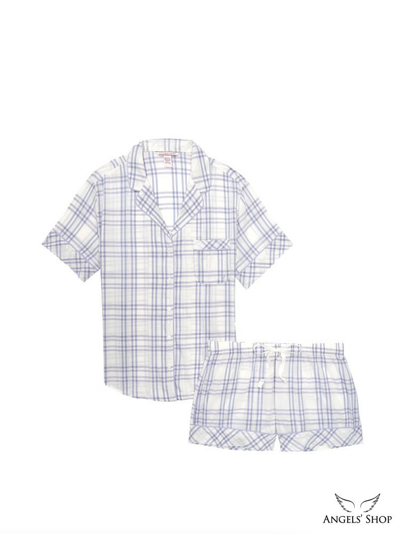 Коттонова піжама з шортами Victoria's Secret Cotton Short PJ Set, S