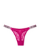 Розовый комплект белья со стразами Victoria’s Secret Bombshell Shine Strap, 34DD, S