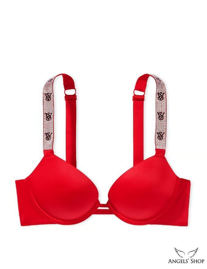 Червоний бюстгальтер зі стразами з пуш-ап Victoria's Secret Embellished Very Sexy, 34D