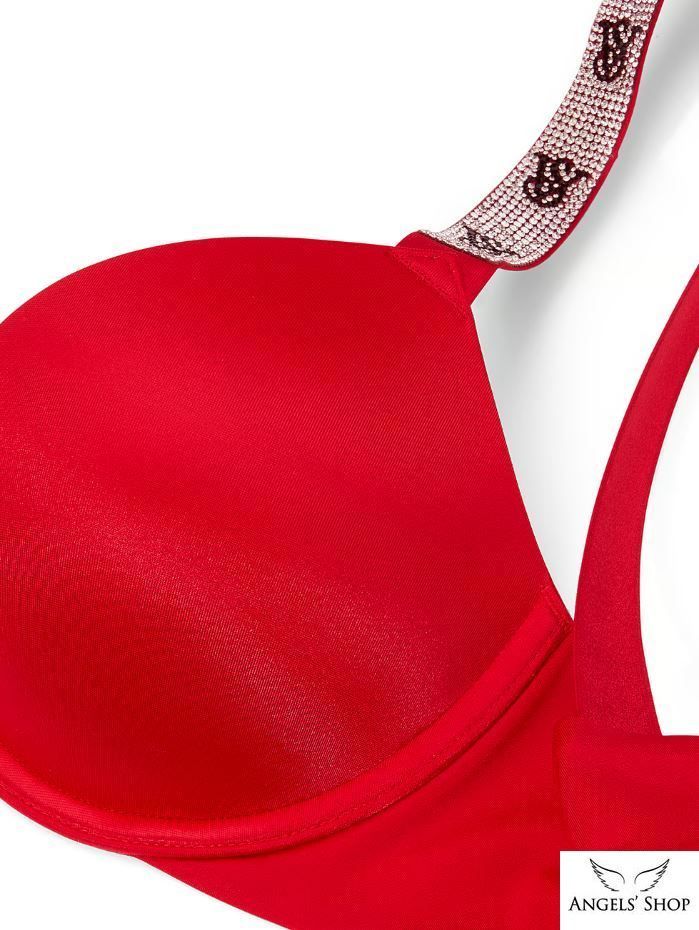 Червоний бюстгальтер зі стразами з пуш-ап Victoria's Secret Embellished Very Sexy, 34D