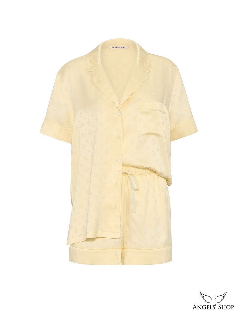 Сатинова піжама Signature Satin Short Pajama Set Victoria's Secret