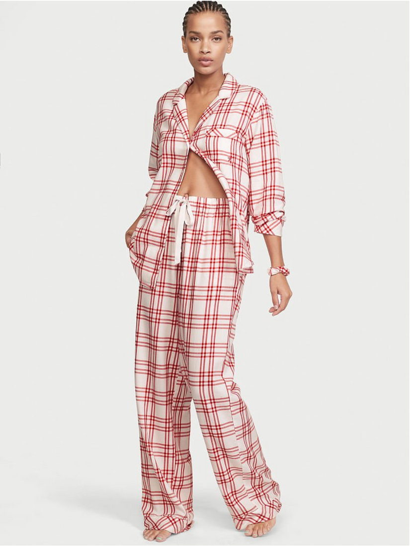 Фланелевая пижама Виктория Сикрет Flannel Long PJ Set, S