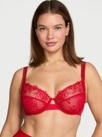 Бюстгальтер Shine Strap Lace Unlined Full-Cup Bra червоний