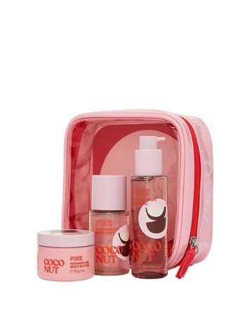 Подарунковий набір Victoria's Secret PINK Coconut Let's Glow Away Shimmer Travel Set