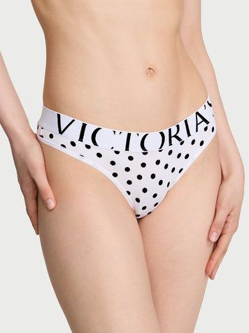 Трусики-стрінги Exploded Logo Cotton Thong Panty