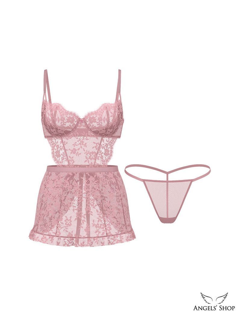Пеньюар Wicked Twinkle Lace Unlined Apron Set Victoria's Secret