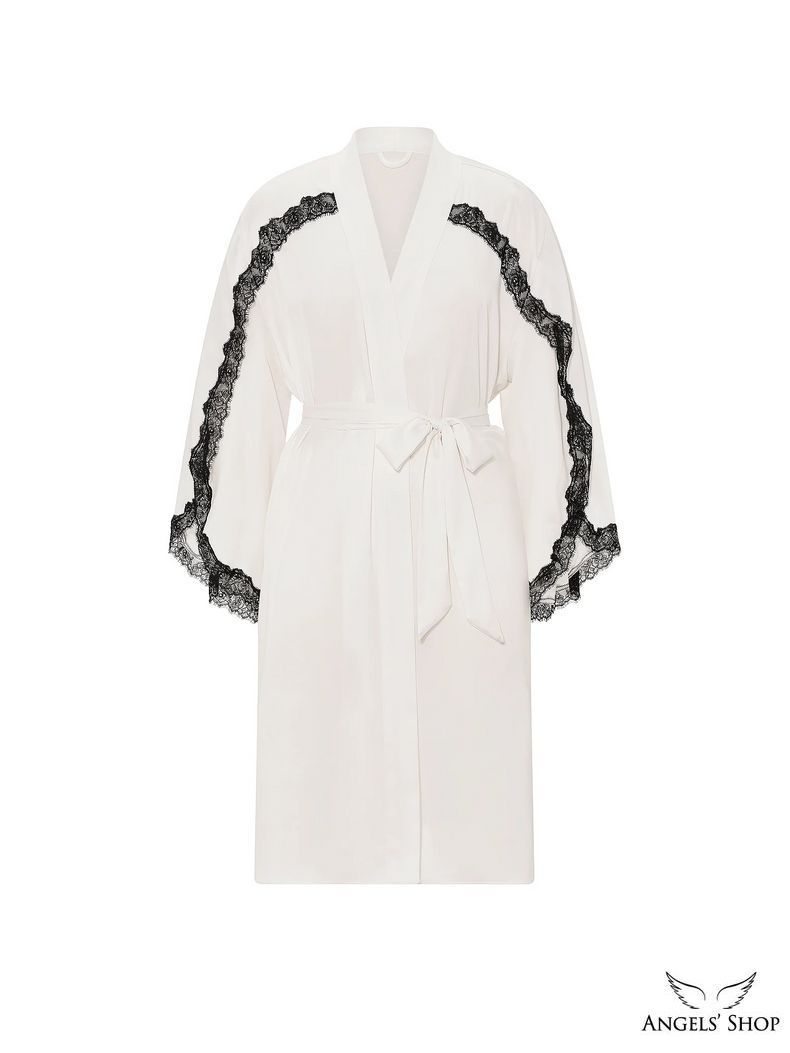 Сатиновий халат Satin Rose Lace-Trim Midi Robe Victoria's Secret