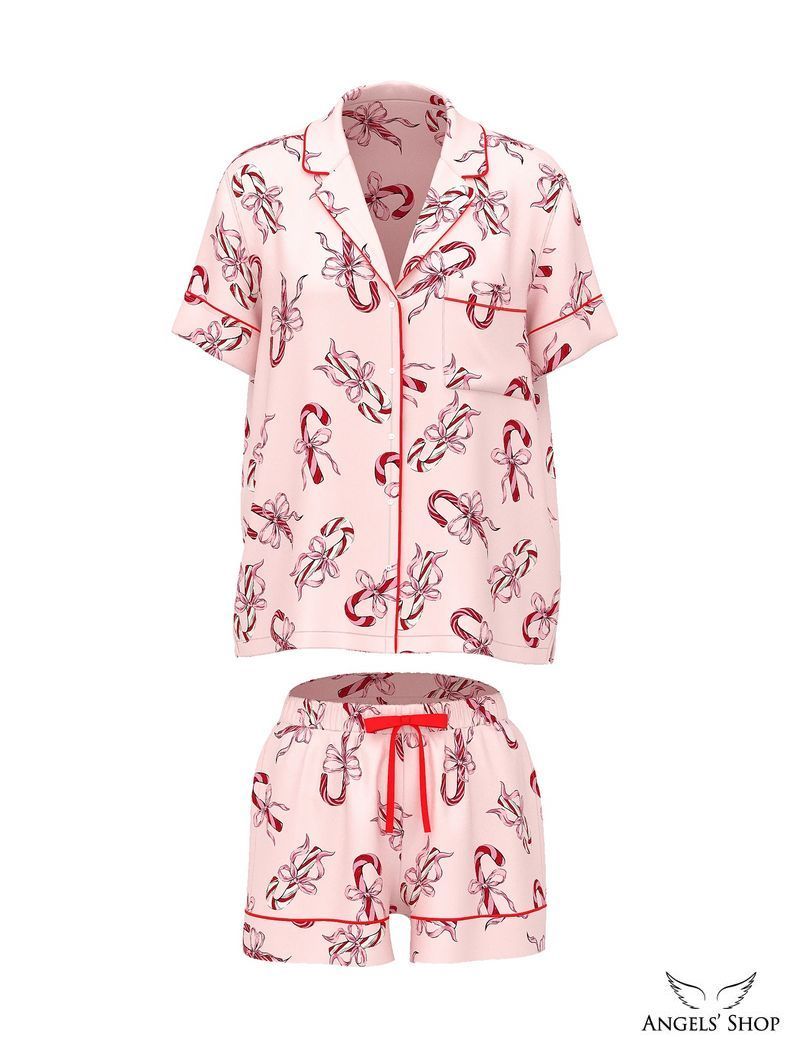 Пижама Glazed Satin Short Pajama Set, S