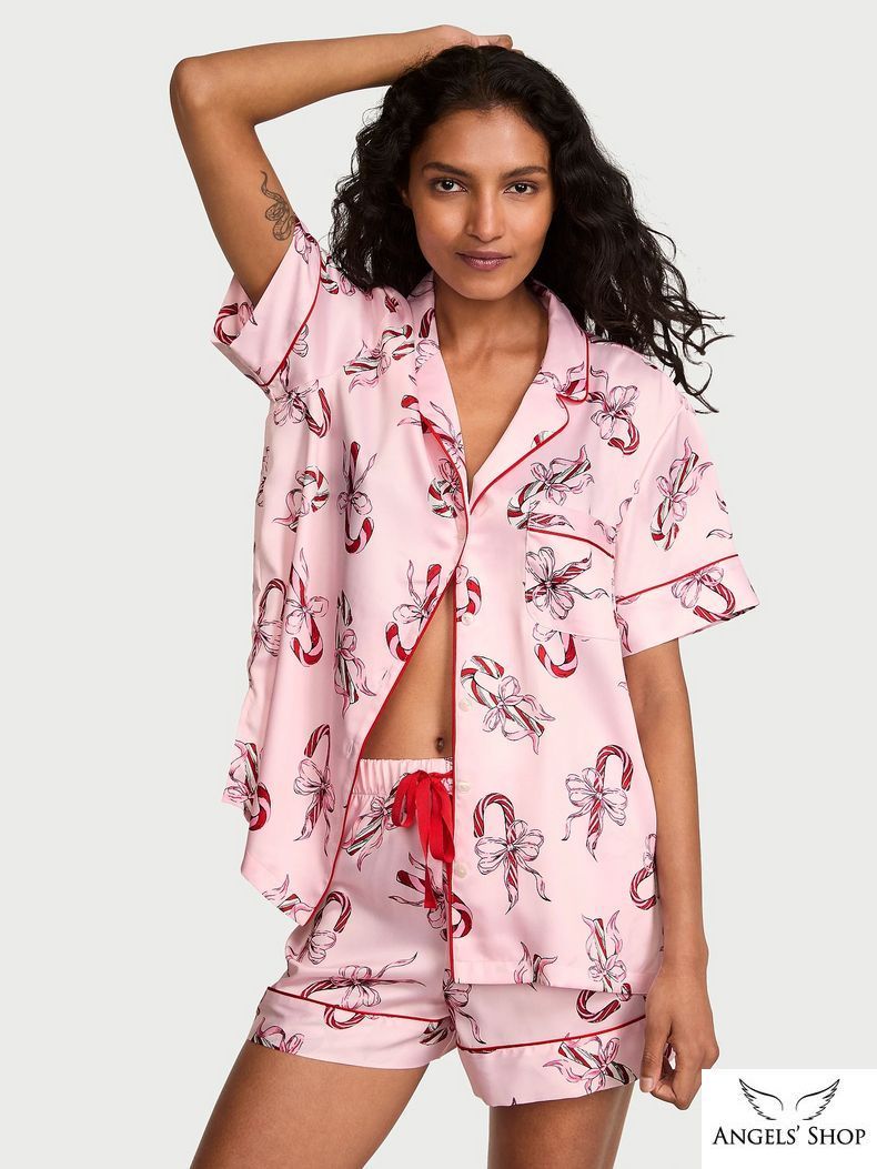 Пижама Glazed Satin Short Pajama Set, S