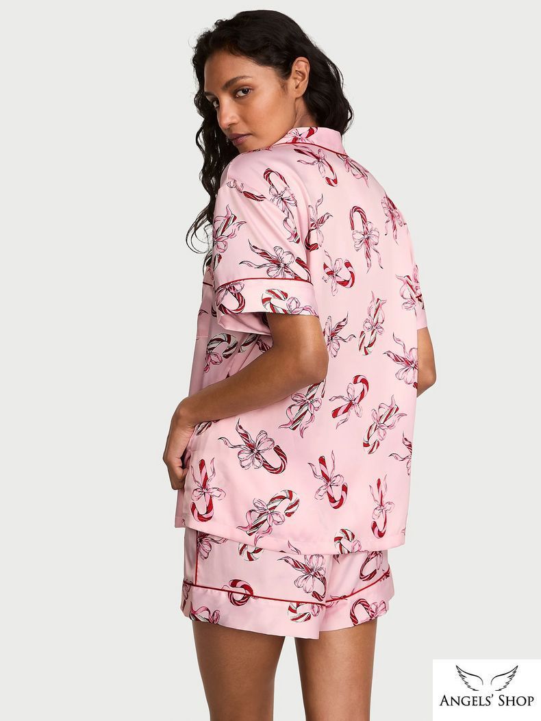 Пижама Glazed Satin Short Pajama Set, S