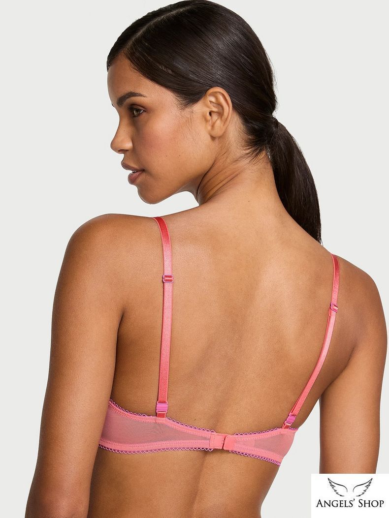 Бюстгальтер Tease Lace-Trim Unlined Demi Bra Victoria&rsquo;s Secret