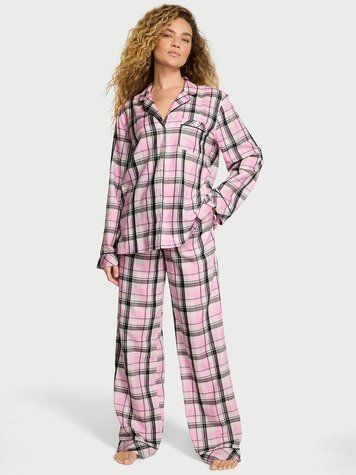 Піжама Flannel Long Pajama Set Victoria's Secret