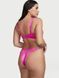 Женские розовые трусики со стразами Victoria's Secret Bombshell Shine V-string Panty, XS