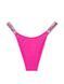 Женские розовые трусики со стразами Victoria's Secret Bombshell Shine V-string Panty, XS
