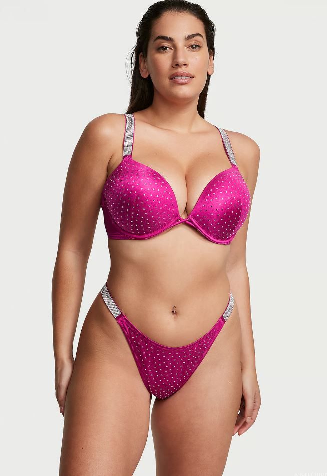 Розовый раздельный купальник Victoria's Secret Mix-and-Match Twist, 34B, XS