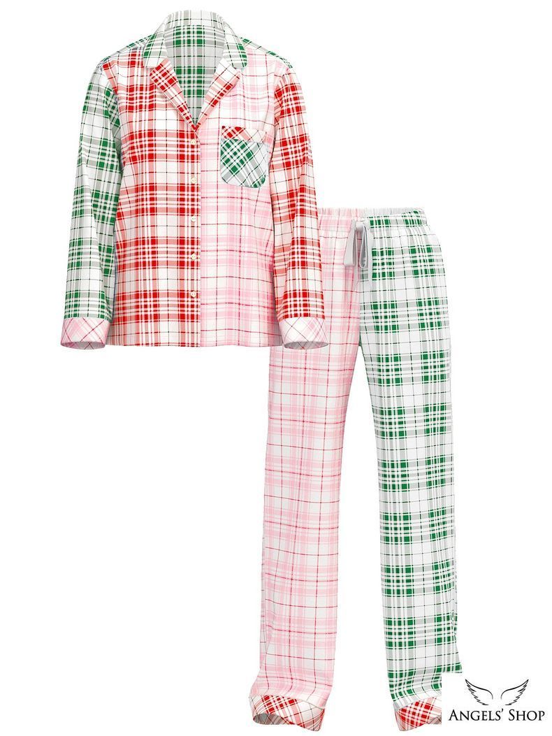 Фланелева піжама Flannel Long Pajama Set Print