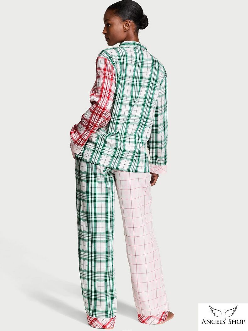 Фланелева піжама Flannel Long Pajama Set Print