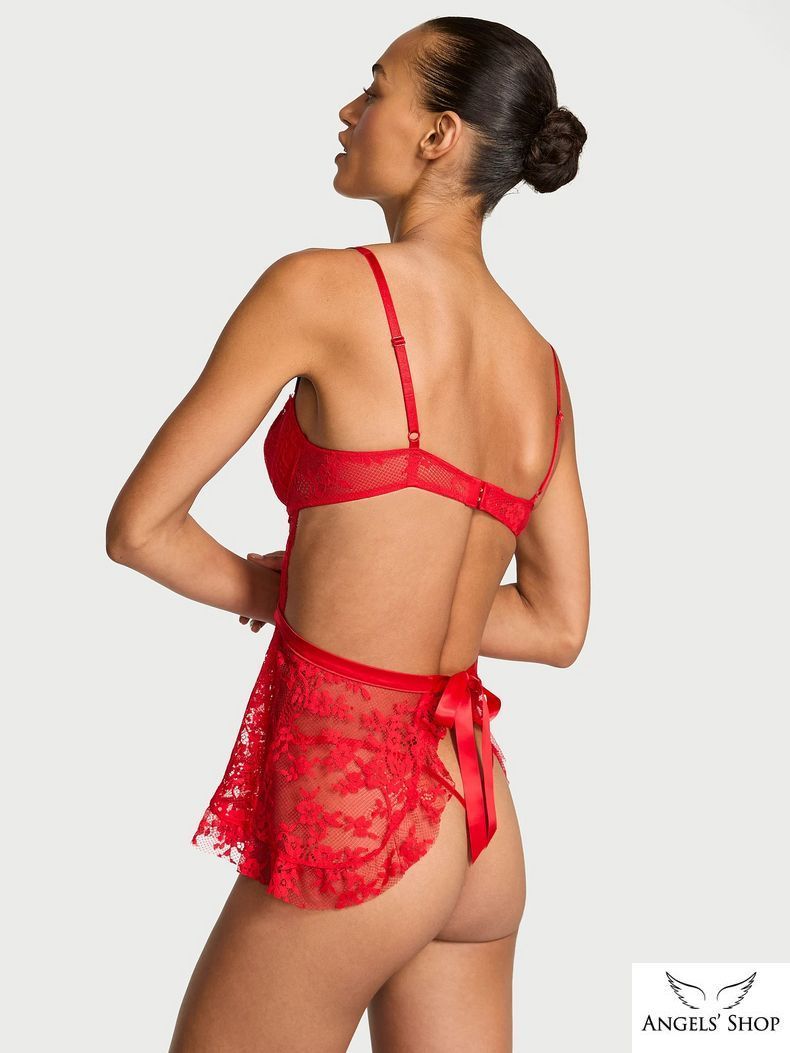 Пеньюар Wicked Twinkle Lace Unlined Apron Set Victoria's Secret
