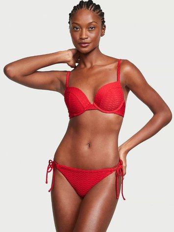 Красный раздельный купальник Victoria's Secret Mix-and-Match Twist, 34B, XS