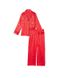 Красная сатиновая пижама Victoria's Secret The Satin Long PJ Set, XS