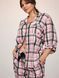 Розовая пижама в клетку Flannel Long Pajama Set Victoria's Secret розовый;в клетку