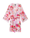 Фиолетовый сатиновый халат с цветами Victoria's Secret Satin & Lace Robe, XS\S