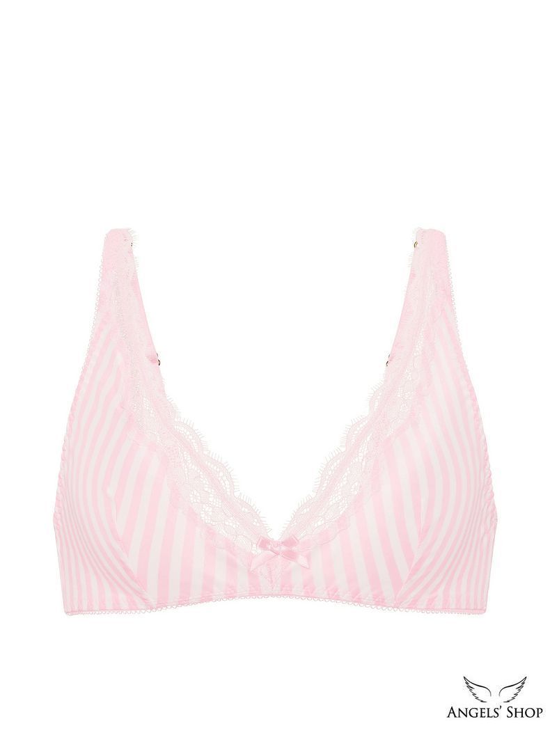 Бюстгальтер Tease Satin Lace-Trim Wireless Plunge Bra
