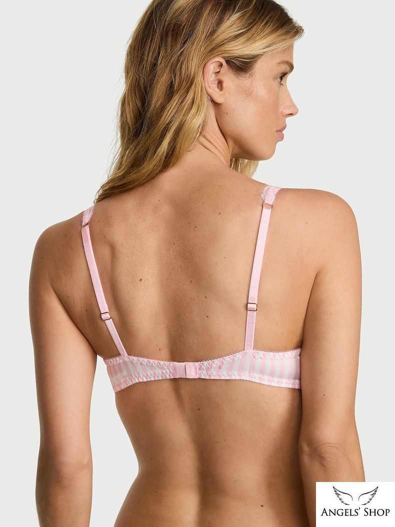 Бюстгальтер Tease Satin Lace-Trim Wireless Plunge Bra