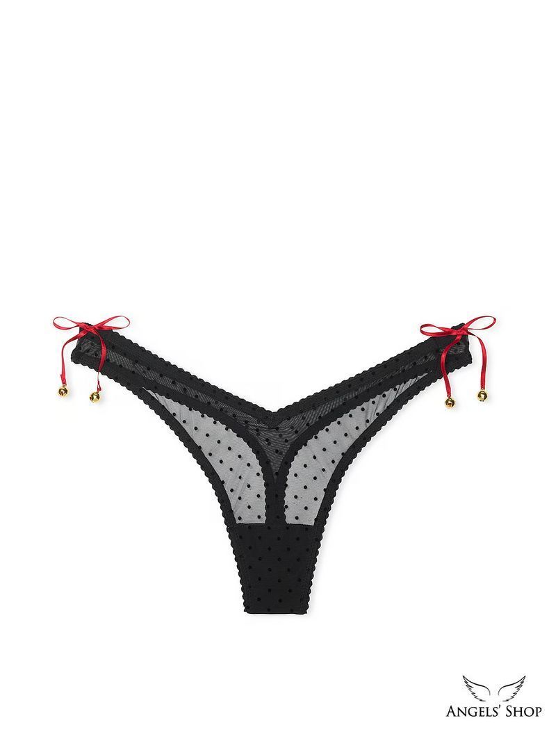 Трусики-стринги Jingle Bells Mesh Thong Panty, M