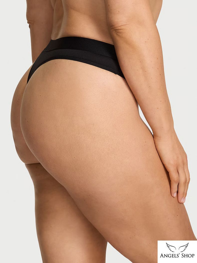 Трусики‑стрінги Victoria's Secret Logo Cotton Shine Patch Thong Panty