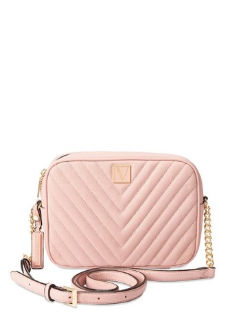 Бежевая сумка Victoria’s Secret The Victoria Medium Shoulder Bag