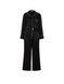Піжама Satin Luxe Long Pajama Set Fashion Show 2026 чорний