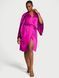 Сатиновий халат Satin Rose Lace-Trim Midi Robe Victoria's Secret