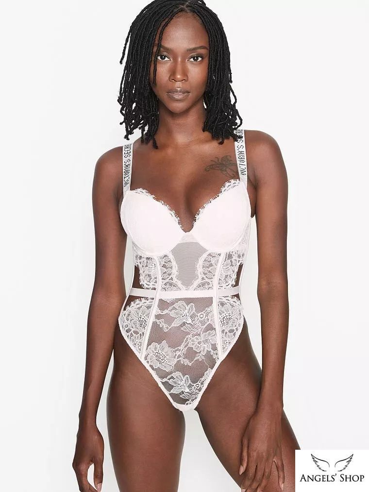 Боди Bombshell Shine Strap White Victoria's Secret, M