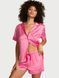 Сатиновая пижама Signature Satin Heart Short Pajama Set Victoria's Secret