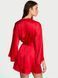 Сатиновий халат Red Satin Sparkle Bow Short Robe Victoria&rsquo;s Secret
