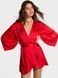 Сатиновий халат Red Satin Sparkle Bow Short Robe Victoria&rsquo;s Secret