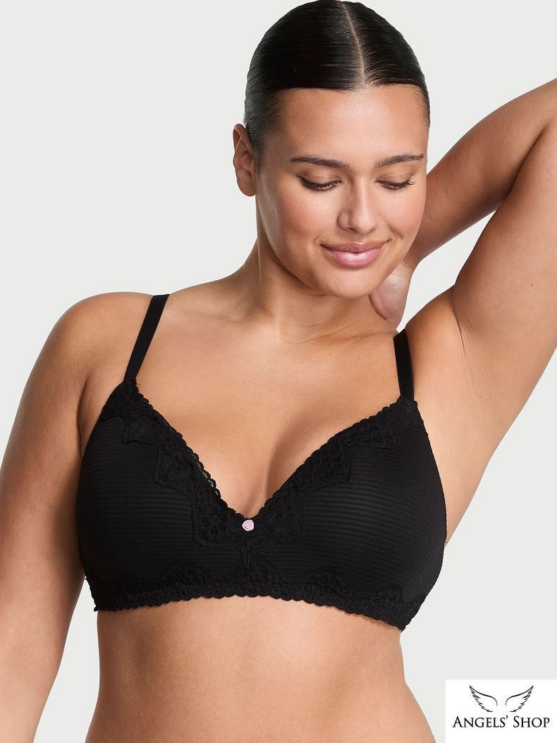 Бюстгальтер Cotton Shadow Stripe Lightly Lined Wireless Bra, 34C